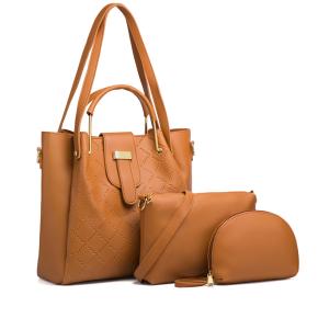 Fashion handbag sets leather tote bag