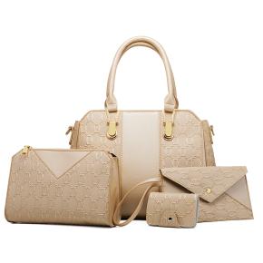 Women casual tote bag 4 PCS handbags set 