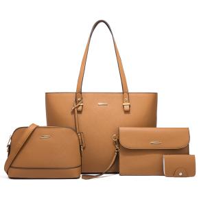 New arrival bag set of  PU leather  for women handbag  tote set 