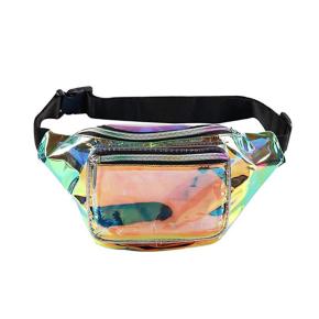 Transparent color belt bag clear PVC waterproof sport bag