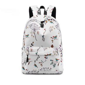 New school bag large capacity middle school backpack polyester waterproof printed backpack