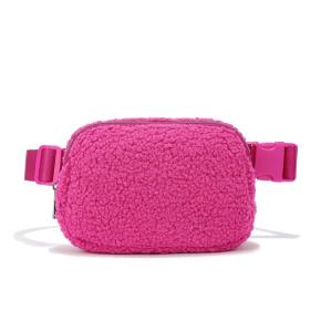 Hot pink color fanny pack high quality chest bags belt bags