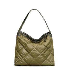 Multicolors puffer handbags for winter