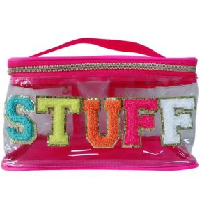 Clear PVC Embroidery Cosmetic Bag