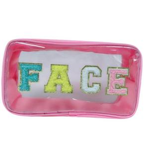 Custom PVC Transparent Embroidery Makeup Bag