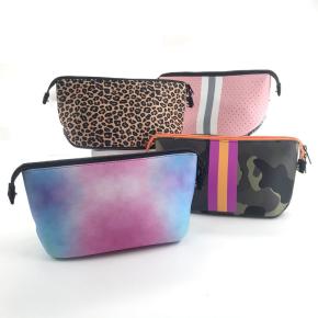 Small neoprene pouch cosmetic bags 