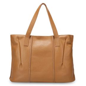 Soft leather large capacity shoulder bag