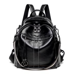 PU leather backpack