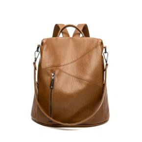 Soft leather backpack