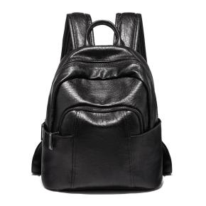 Soft leather backpack