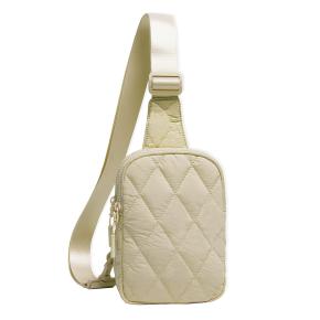 Qulited Nylon Sling Bag